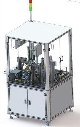 Custom non-standard visual inspection machine engineering view