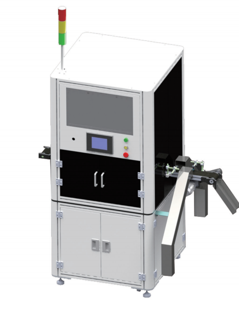 Conveyor belt visual inspection machine front view