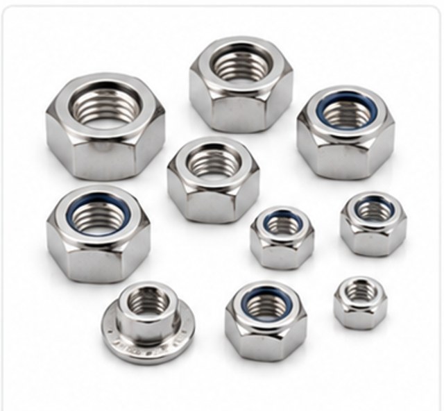 Hex nuts, flange nuts and nylon lock nuts inspected for internal thread quality